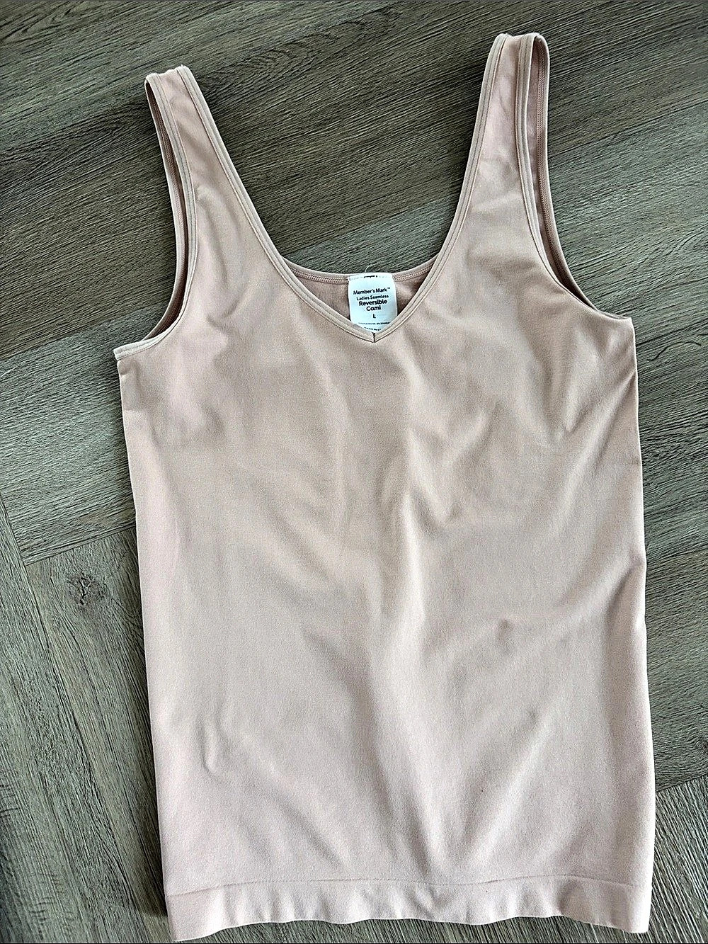 Member's Mark Ladies Seamless Reversible Cami Pink